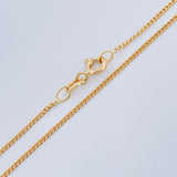 Cadena Mini Cubana 2.4 g / 45.5 cm / 1.1 mm Oro Amarillo 18K