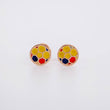 Topos Balón Tricolor 0.7g / 6.8mm Oro Rosa 18K