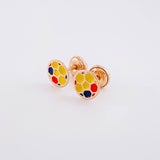 Topos Balón Tricolor 0.7g / 6.8mm Oro Rosa 18K