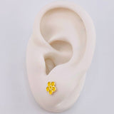 Topos Flor Colombiana 0.65g / 7mm Oro Amarillo 18K