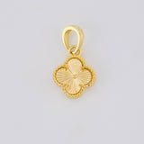 Dije Trebol Diamantado 1.35g / 1.7cm Oro Amarillo 18K
