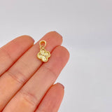 Dije Trebol Diamantado 1.3g / 1.7cm Oro Amarillo 18K