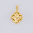 Dije Trebol Diamantado 0.7g / 1.2cm Oro Amarillo 18K