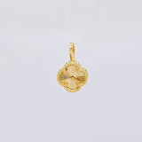 Dije Trebol Diamantado 0.7g / 1.2cm Oro Amarillo 18K