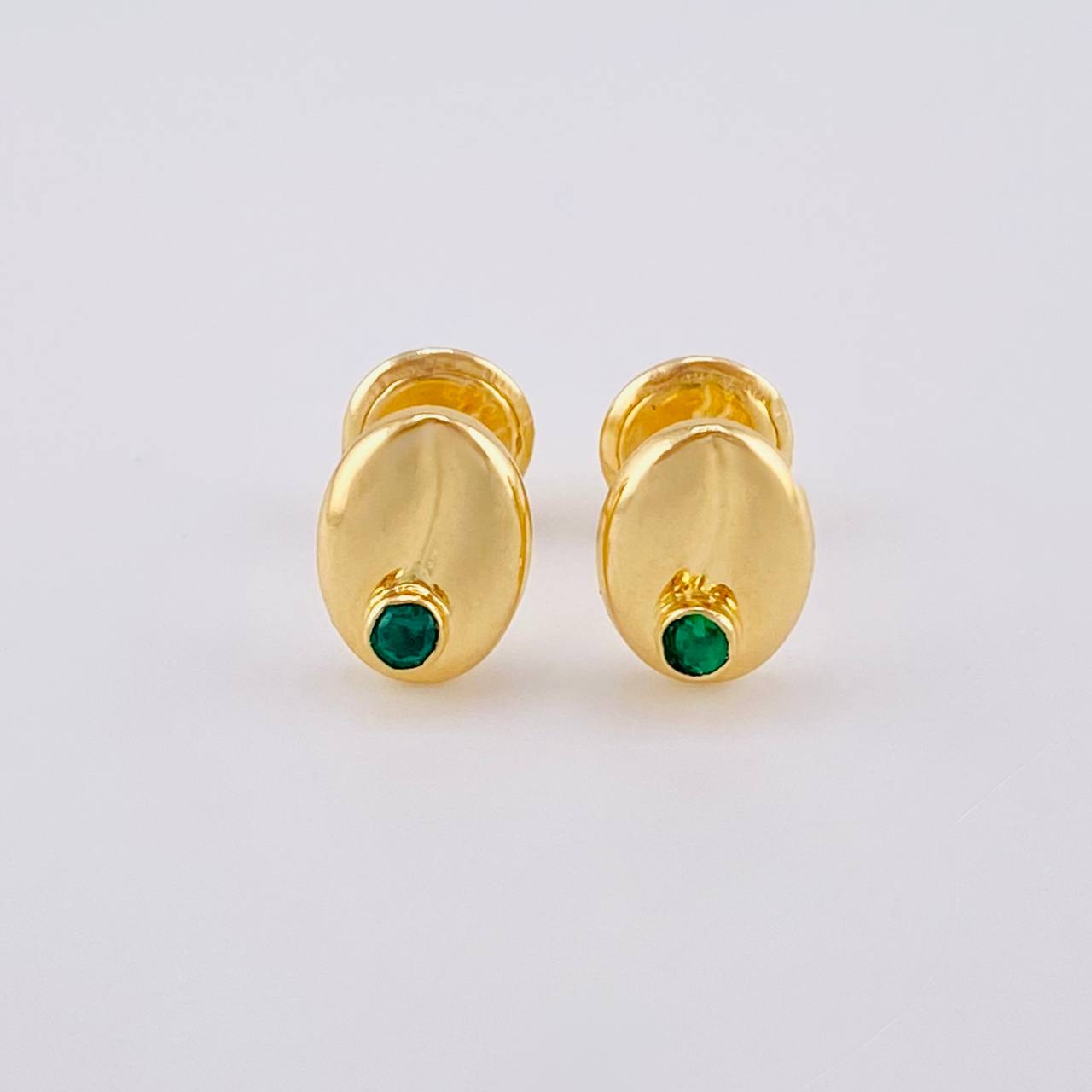 Topos Grano de Cafe 0.7g / 8mm Oro Amarillo 18K