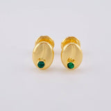 Topos Grano de Cafe 0.7g / 8mm Oro Amarillo 18K