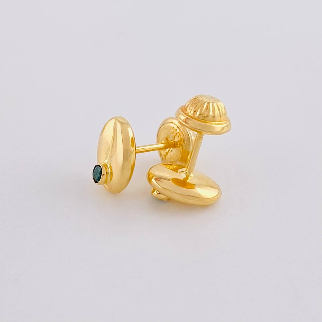 Topos Grano de Cafe 0.7g / 8mm Oro Amarillo 18K