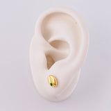Topos Grano de Cafe 0.7g / 8mm Oro Amarillo 18K