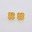 Topos Trebol Diamantado 0.9g / 8.5mm Oro Amarillo 18K