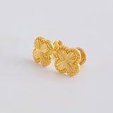 Topos Trebol Diamantado 1g / 8.8mm Oro Amarillo 18K