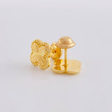 Topos Trebol Diamantado 1.05g / 8.5mm Oro Amarillo 18K