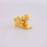 Topos Flor Diamantada 0.7g / 7.7mm Oro Amarillo 18K