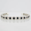 Pulso Tennis 22g / 19cm / 7.5mm Plata Rodinada 925