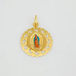 Dije Virgen Guadalupe Corazones 1.15g / 1.5cm Oro Amarillo 18K