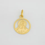 Dije Medalla Virgen Maria 0.7g / 1.5cm Oro Amarillo 18K