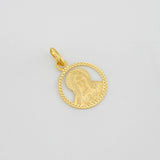 Dije Medalla Virgen Maria 0.7g / 1.5cm Oro Amarillo 18K