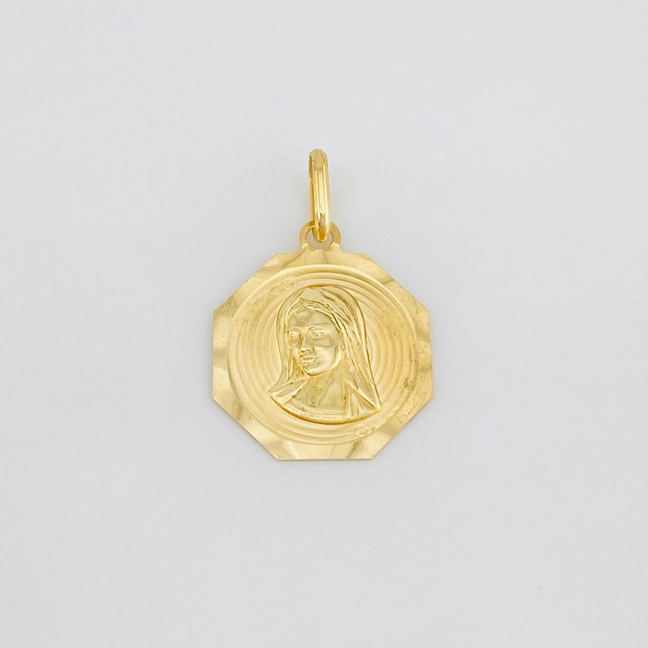 Dije Medalla Virgen Maria 1.05g / 2.3cm Oro Amarillo 18K
