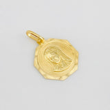 Dije Medalla Virgen Maria 1.05g / 2.3cm Oro Amarillo 18K