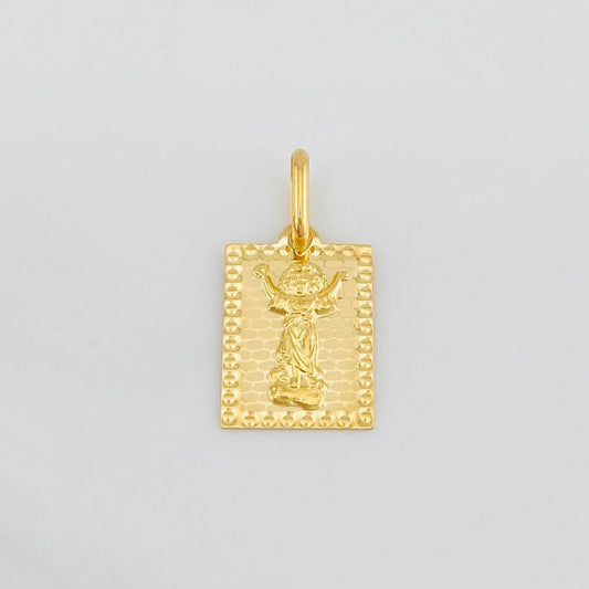 Dije Medalla Divino Niño 0.75g / 1.8cm Oro Amarillo 18K