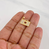 Dije Camara 1.4g / 1.3cm Oro Amarillo 18K