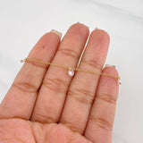 Pulso Modulable Rolo Circones Blancos 1.35g / 15cm - 17cm / 1.28mm Oro Amarillo 18K