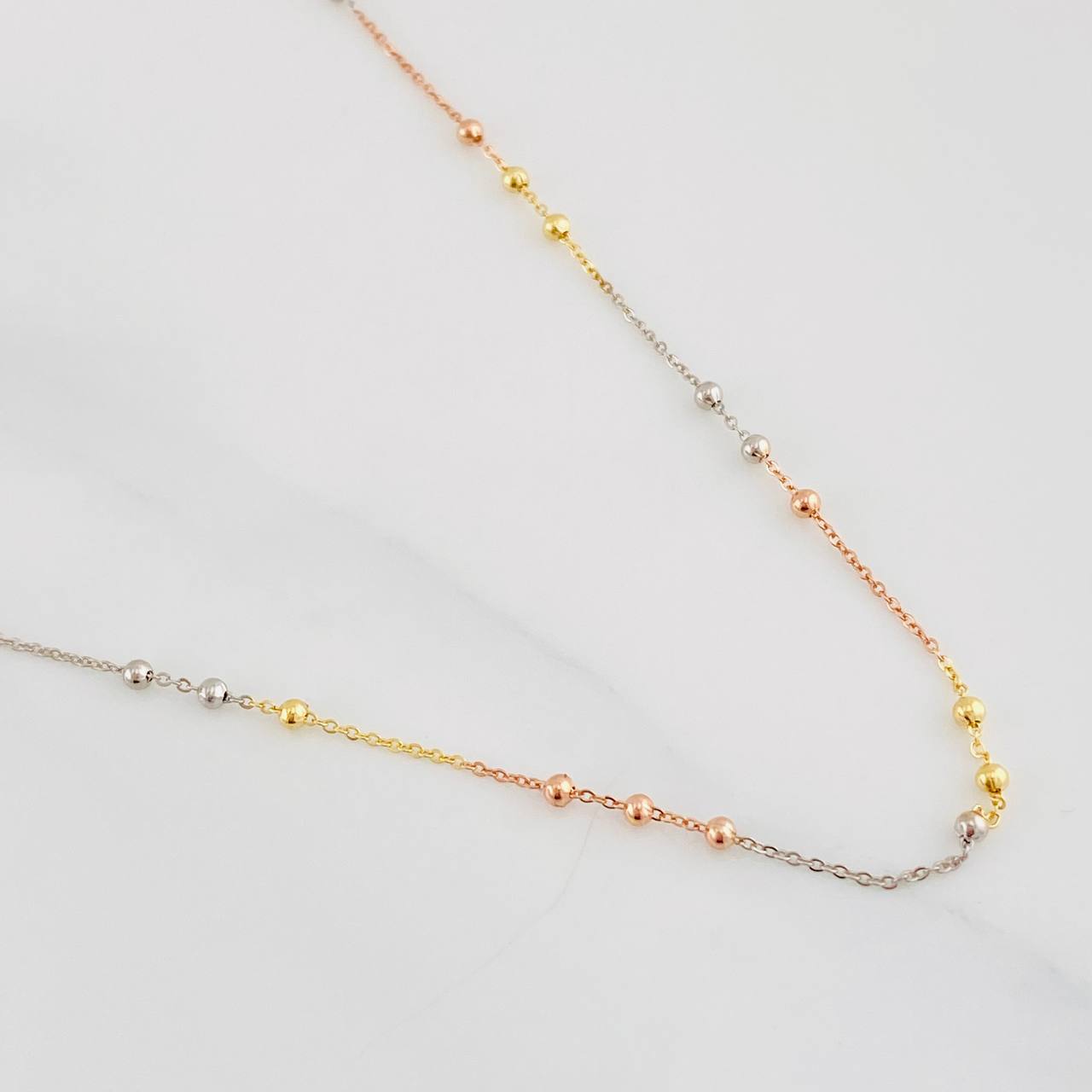 Cadena Aro Seguido 1.9g / 50cm / 2mm Tres Oros 18K