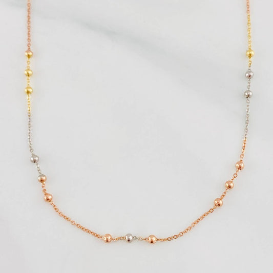 Cadena Aro Seguido 2g / 50cm / 2mm Tres Oros 18K