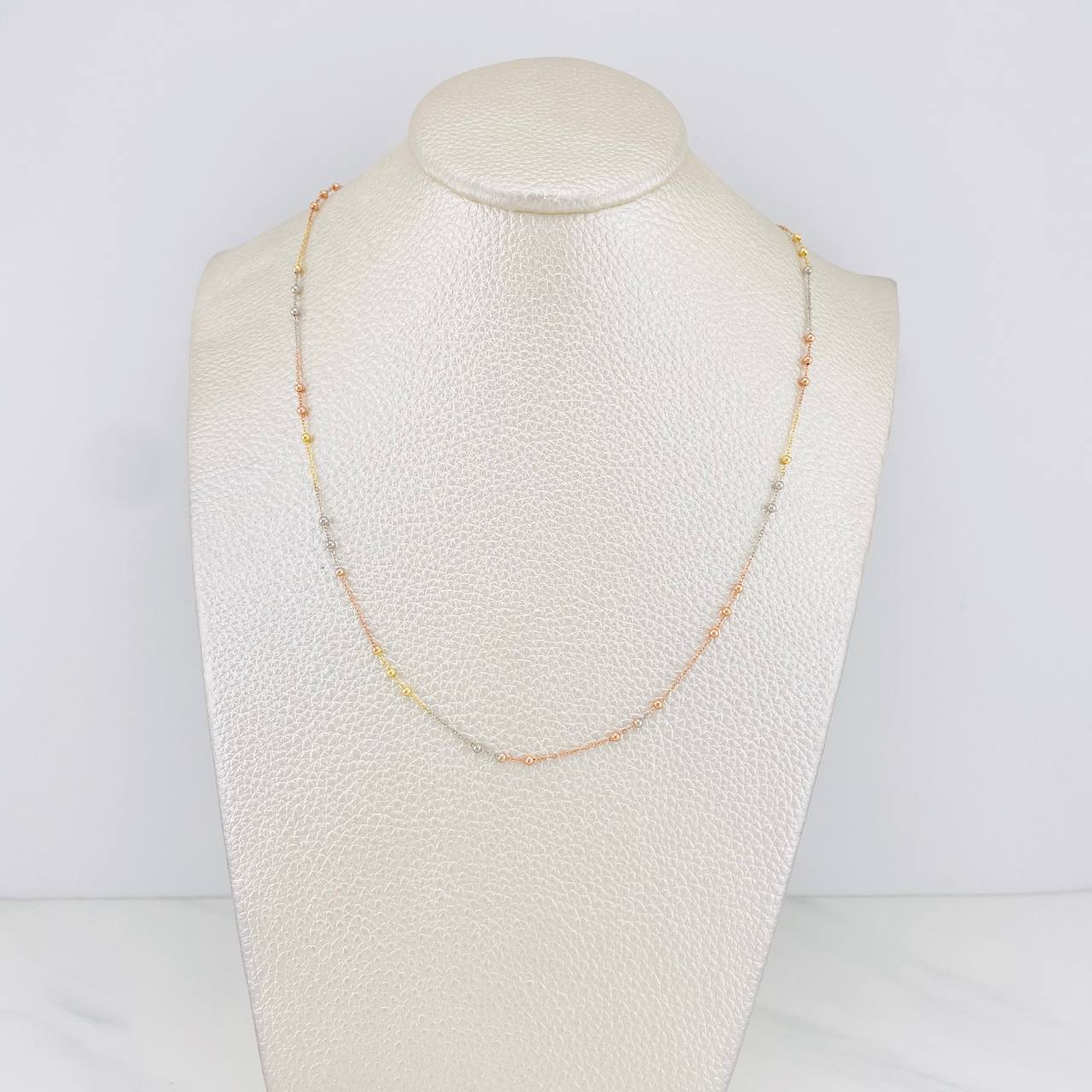 Cadena Aro Seguido 1.9g / 50cm / 2mm Tres Oros 18K