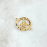 Herraje San Miguel Arcangel En Aro 1.65gr / 1.7cm / Oro Amarillo 18K
