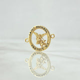Herraje San Miguel Arcangel En Aro 1.65gr / 1.7cm / Oro Amarillo 18K