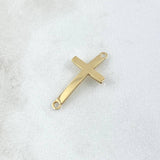 Herraje Cruz Curva 1.15gr / 2.4cm / Oro Amarillo 18K ©