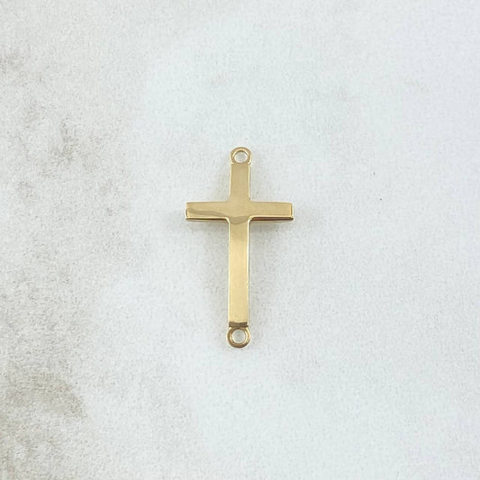 Herraje Cruz Curva 1.2gr / 2.4cm / Oro Amarillo 18K ©