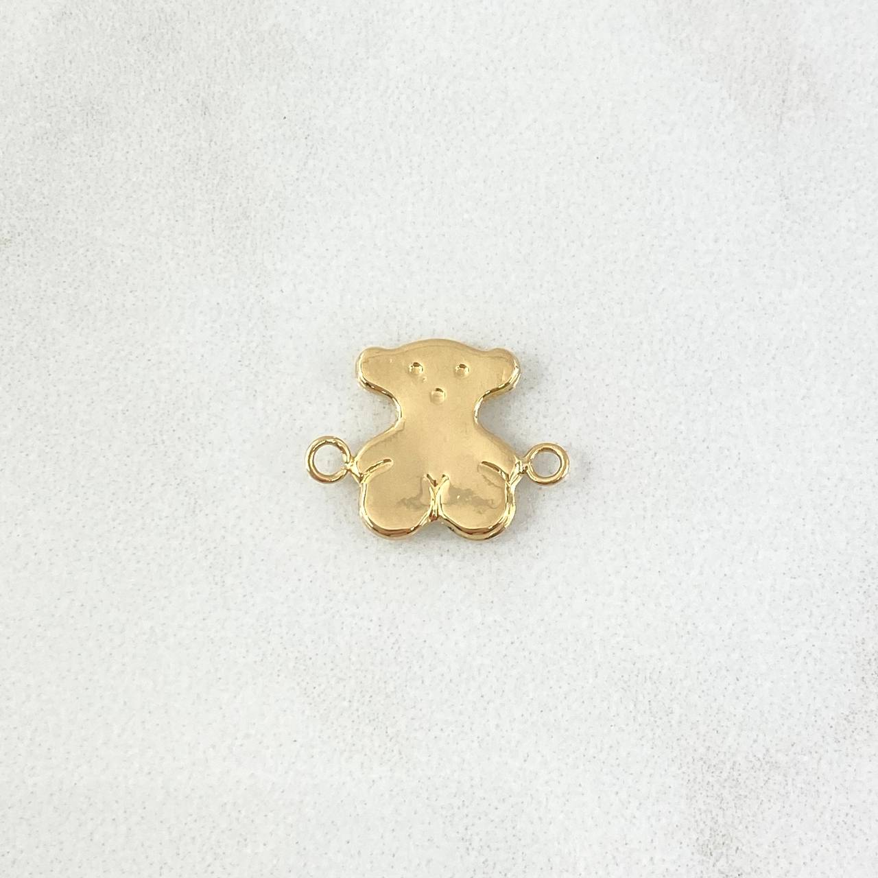 Herraje Oso TS 0.6gr / 1.5cm / Liso Oro Amarillo 18K ©