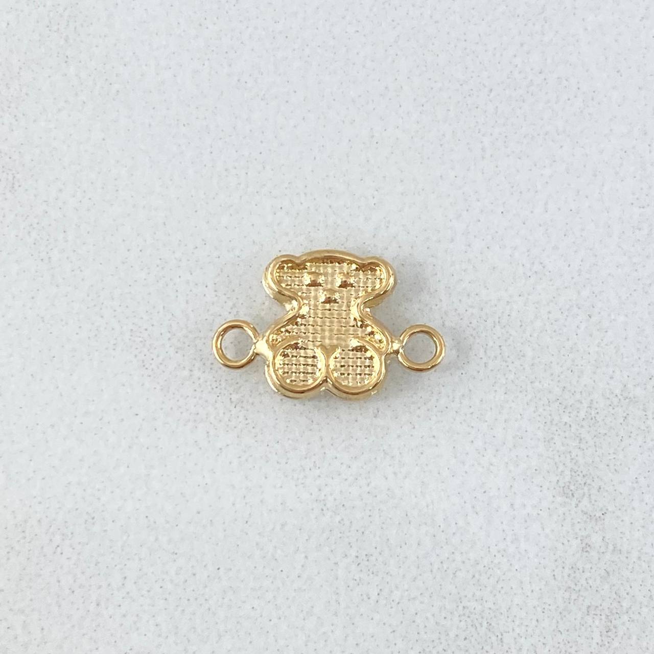 Herraje Oso TS 0.4gr / 1.3cm / Texturizado Oro Amarillo 18K ©