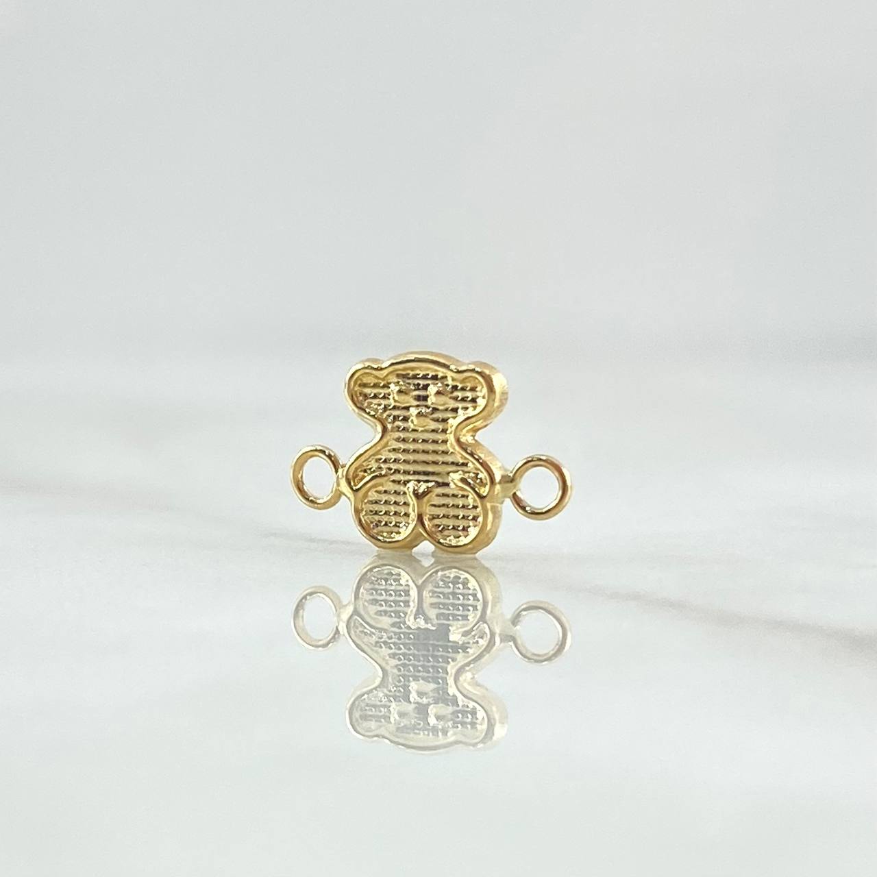 Herraje Oso TS 0.4gr / 1.3cm / Texturizado Oro Amarillo 18K ©