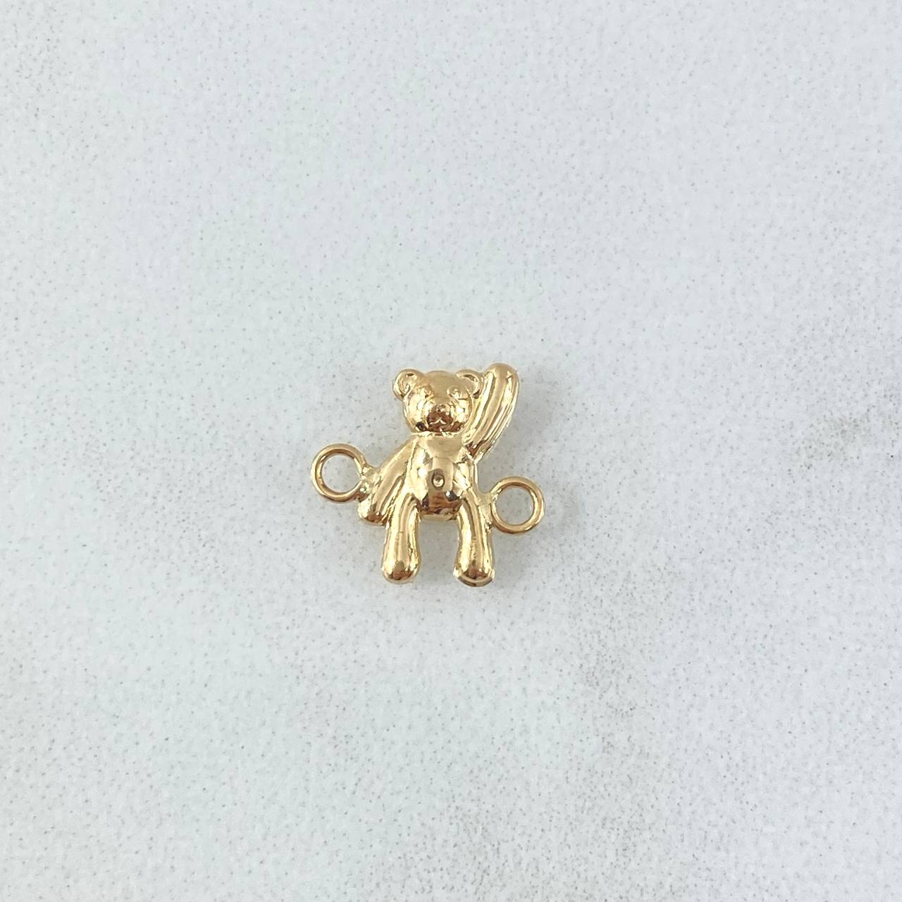 Herraje Oso Mano Arriba 0.35gr / 1cm / Liso Oro Amarillo 18K ©