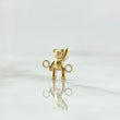 Herraje Oso Mano Arriba 0.35gr / 1cm / Liso Oro Amarillo 18K ©