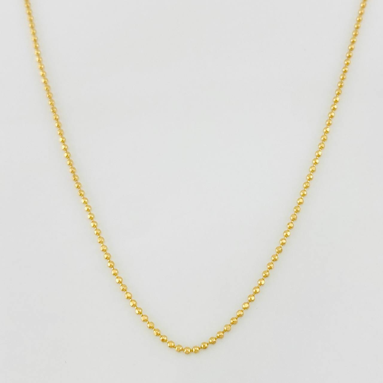 Cadena Militar 2g / 45cm / 0.9mm Oro Amarillo 18K