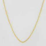 Cadena Militar 2g / 45cm / 0.9mm Oro Amarillo 18K