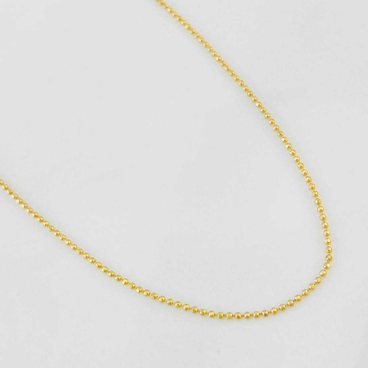Cadena Militar 2g / 45cm / 0.9mm Oro Amarillo 18K