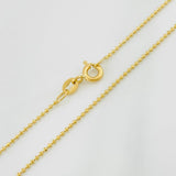 Cadena Militar 1.4g / 45cm / 0.8mm Oro Amarillo 18K