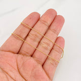 Cadena Militar 2g / 45cm / 0.9mm Oro Amarillo 18K