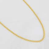 Cadena Cubana 1.55g / 45cm / 1.9mm Oro Amarillo 18K