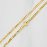 Cadena Cubana 1.55g / 45cm / 1.9mm Oro Amarillo 18K