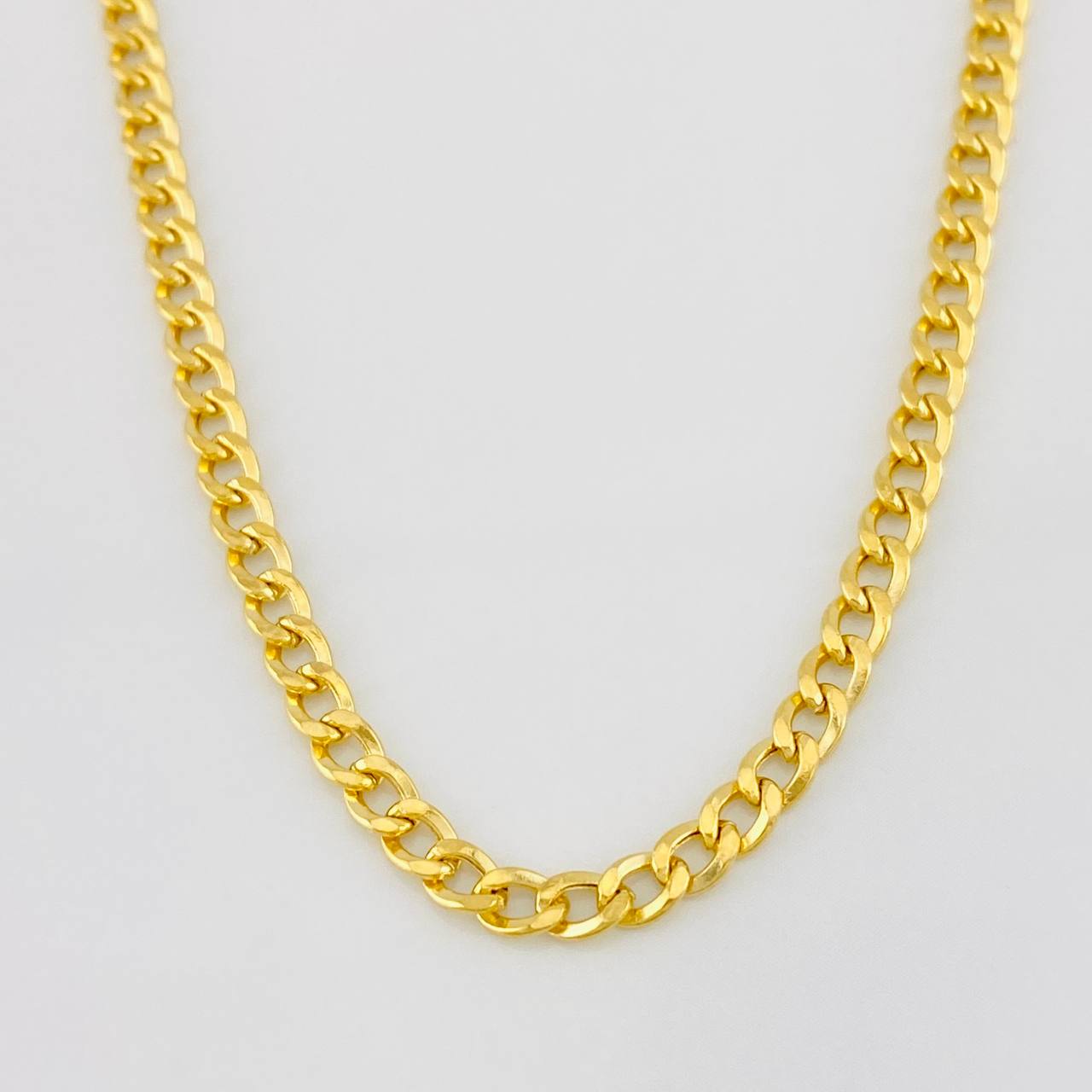 Cadena Cubana 6.75g / 60cm / 3.1mm Oro Amarillo 18K