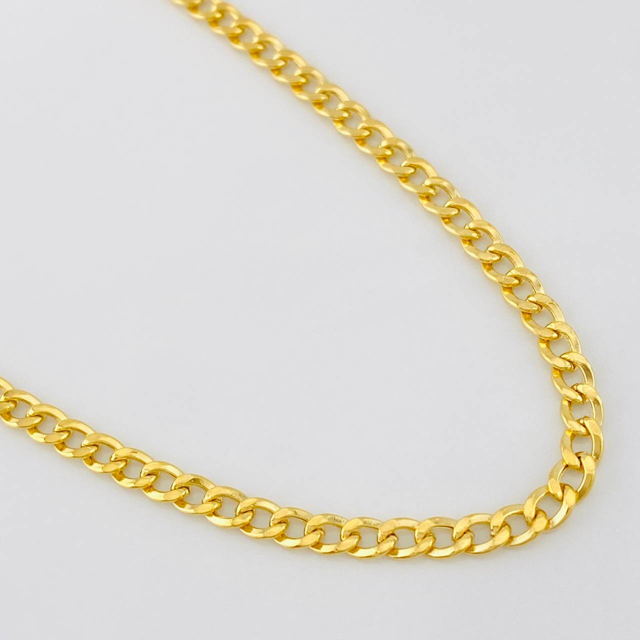 Cadena Cubana 6.75g / 60cm / 3.1mm Oro Amarillo 18K
