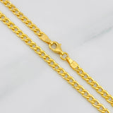 Cadena Cubana 6.75g / 60cm / 3.1mm Oro Amarillo 18K