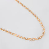 Cadena Escalera Plana 4.25g / 60cm / 2.7mm Dos Oros Blanco Rosa 18K