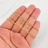 Cadena Aro Seguido Diamantada 1.85g / 55cm / 2.4mm Oro Amarillo 18K