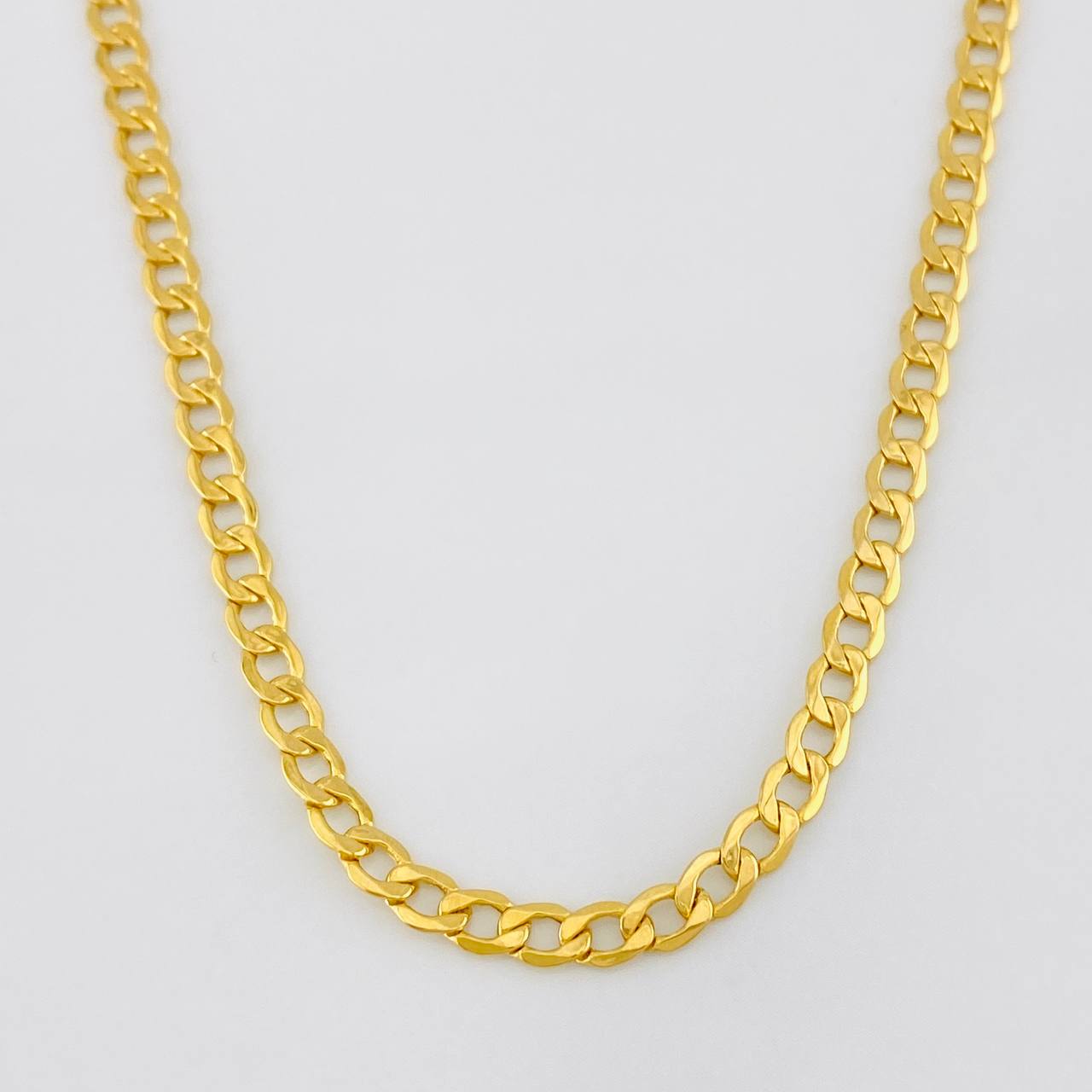 Cadena Cubana 6.05g / 60cm / 3.4mm Oro Amarillo 18K